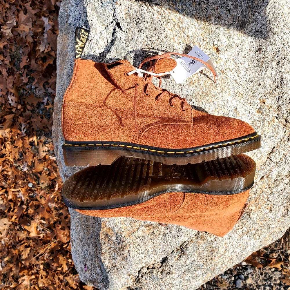 Dr. Martens Suede Leather Boots Made in England Size 11, USA Men's Size 12 - Picture 2 of 15